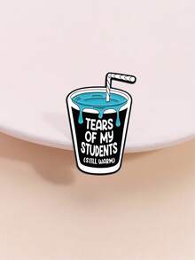1pc Student Tears Boba Tea Badge Cartoon Jewelry Suitable For Men And Women Daily Wearing - Multicolor - View 7