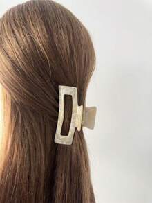 1 件/3 件复古优雅豹纹醋酸纤维方形发爪夹，适合马尾辫、日常发型、简约百搭发饰、春夏发饰秋季配饰