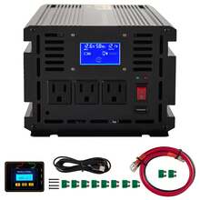 Power Inverter, 2500W Modified Sine Wave Inverter, 12V DC To 120V AC Car Converter, With LCD Display, Remote Control, LED Indicator, AC Outlet Inverter For Truck, RV, Car, Boat, Travel, Camping - Acorde Corregido De 2500 W - View 8