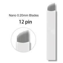 20/50/100pcs Disposable Eyebrow Microblading Needles,Lip Tattooing Microblades Permanent Makeup Blades For Single Use Only - Blue - View 21