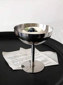 1 件不锈钢甜点碗、冰淇淋杯、高脚杯饮料杯、家用下午茶杯 - 銀色 - 查看 11