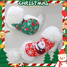 Pet Christmas Style Vest, Sleeveless Celebration Vest For Small Dogs And Cats, Spring/Summer