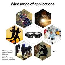 1 pieza Gafas de motocicleta, Gafas de ciclismo para deportes al aire libre, Gafas de motocicleta a prueba de viento para casco, Para hombres y mujeres ciclismo, conducción, senderismo, pesca, esquí y otros deportes