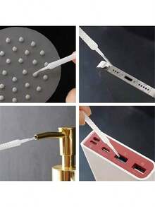 20pcs Shower Head Cleaning Brush, Bathroom Scrub Pad, Computer Keyboard Cleaner, Precision Nozzle Unclogging Tool, Shower Cleaning Brush, Shower Hole Cleaning Brush, Bathroom Toilet Nozzle Shower Head Gap Cleaning Needle