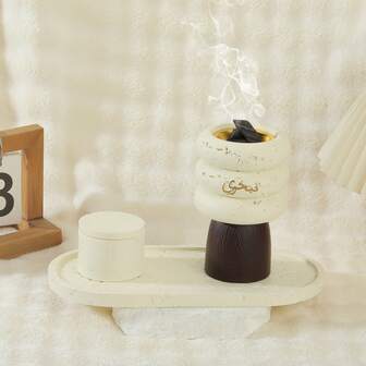 1 Set Of 3 Elegant Resin Incense Burners, Suitable For Home Decor, Bedroom, Living Room, Tea Room, Yoga Studio, Living Room Center Decor, Office Decor, Tabletop Display, Meditation Space, Party & Date Atmosphere, Also For Aromatherapy, Holidays, And Gifts