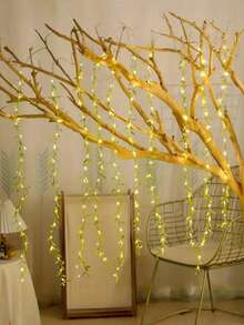 Encantadoras luces de hadas de sauce con LED - Alimentadas por batería, luces de ambiente de sauce, luces decorativas para árbol de Navidad, patio, regalo de boda, dormitorio, decoración de Año Nuevo, porche (baterías no incluidas), decoración de Halloween, decoración navideña. Adecuado para decoración interior, bodas y fiestas, luces de hadas, decoración de Halloween, decoración navideña.