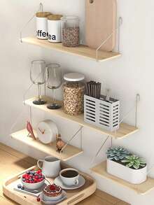 1 Peça [Com Gancho] Prateleira Flutuante Montada na Parede, Sem Necessidade de Perfuração, Diversos Tamanhos para Sala de Estar, Escritório, Quarto, Bottom de TV, Suporte de Armazenamento Suspenso