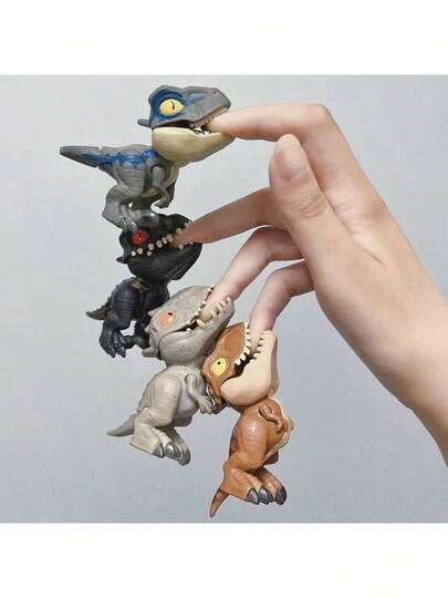 Tecforood 1/3/5/7/12款随机、不重复的恐龙咬手指玩具模型可供选择。这些模型造型生动逼真，采用防摔材质，拥有多种恐龙动物造型（适合用作展示挂件/桌面摆件）。咬手指的细节提升了互动乐趣（提升了游戏体验）。