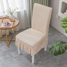 6 Stücke /4 Stücke /1 Stück Esszimmerstuhlbezüge, dehnbare Parsons Stuhlhussen mit Rock, Stuhlbezüge für Esszimmer, Restaurant, Bankett