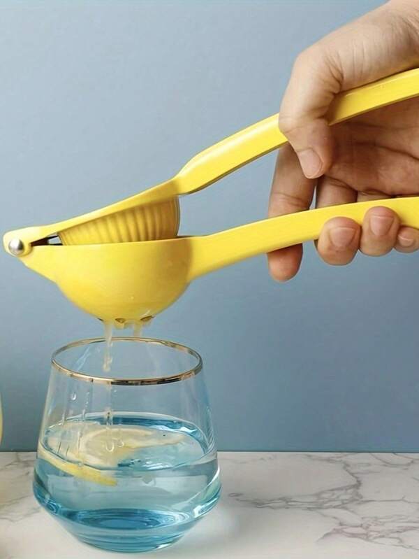 1pc Portable Aluminum Multifunctional Citrus Juicer - Efficient Manual Lemon Squeezer With Easy-Squeeze Design, Anti-Slip Handle, Effortless Citrus Press, No Electricity Needed, And Space-Saving Kitchen Storage - Essential Kitchen Gadgets For Fresh Juice Lovers Christmas Decorations