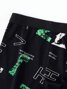 4 件装男士内裤，运动平角内裤，舒适平前短裤，适合青少年 - 彩色 - 查看 4