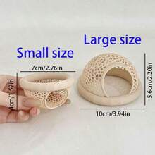 水族箱配件、漂浮式水族箱休闲区、鱼类躲藏隧道、水族箱装饰洞穴、小型水族箱鱼虾休息栖息地、室内水族箱宠物用品 - 彩色 - 查看 4