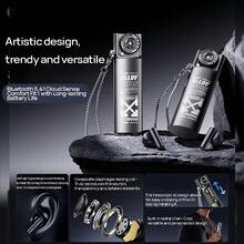 REMAX 耳機AlloyBuds M5 半入耳式久戴不痛 伸縮開蓋設計自帶金屬掛鏈 潮酷百搭個性設 超長續航持久體驗 深空錆 - 深空錖 - 查看 3