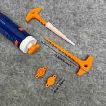 Silicone Sealant Caulk Gun Nozzle Unlocking Tool, Silicone Caulk Nozzle Angled Adapter. Prevents Sealant From Drying And Clogging, Fits Standard Silicone Tubes, Great As A Small Gift For Friends. - Multicolor - View 4