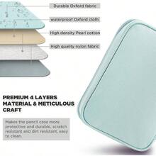 Big Capacity Storage Pouch Marker Pen Pencil Simple Stationery Bag Holder Middle High School Office College Student Girl Women Adult Teen