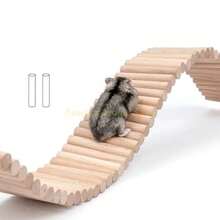 1pc Hamster Climbing Ladder Arch Bridge Toy, Suitable For Small Pets Like Hamsters, Parrots, Chinchillas As Chewing & Gnawing Toy - Multicolor - View 6