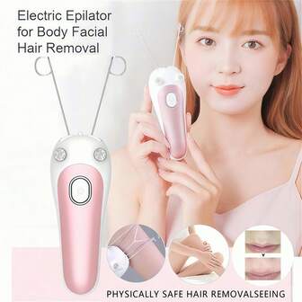 Elektrisk epilator för ansiktshårborttagning Epilator kvinnor hårborttagningsmedel Ansiktsfjäder för kinder Ögonbryn gör-det-själv-smink Skönhetsverktyg