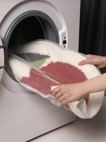 DAJIANG 1pc Flocked Bathroom Mat Carpet, Unique Fruit Pattern (Cherry, Strawberry), Fresh Style Area Rug, Doormat, Non-Slip TPR Bottom, Soft & Absorbent, Suitable For Bathroom, Shower, Kitchen, Living Room, Dorm, Dining Room, Home Decor, Holiday Decoration, Thick & Fluffy, Autumn/Winter, Halloween, Thanksgiving Christmas Decor Kitchen Rug - Multicolor - View 4