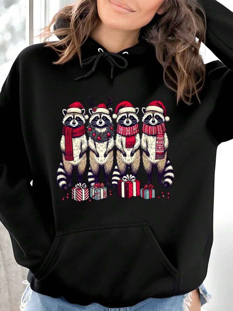 Christmas Racoon , Funny Christmas Racoon Shirt, Winter Festive Shirt, Raccoon Shirt, Christmas Animals, Mother Christmas Gift