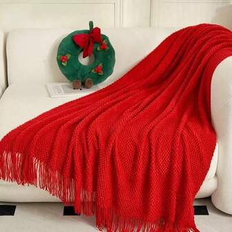 Bubble Sofa Blanket, Ins Style Plush Throw Blanket, Office Nap Blanket, Air Conditioning Cover Blanket, Suitable For Homestay Decoration, Bed End Scarf