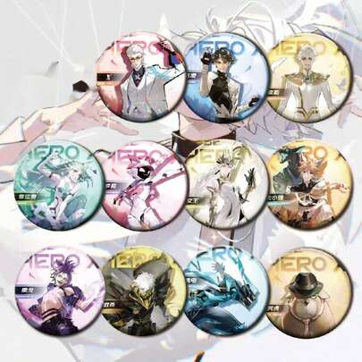 1pc Vintage Ruin Themed Badge - Peripheral Ornament - Tin Badge - Nessie - Lingering - X - Backpack Pendant - Satchel Pendant - Hobby Collection - Suitable For Anime Fans - High-Definition Printing - Anime Peripheral - Home Decor - Birthday Gift - Easter Gift - Halloween Gift - Christmas Gift - Perfect Gift