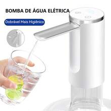 Dispensador de Água Automático com Bomba Elétrica Recarregável via USB Compatível com Garrafões de 5L a 20L Ideal para Casa Escritório e Eventos Muito Prática