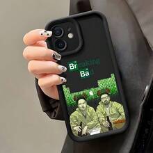 Funda de teléfono móvil de moda de película de acción Breaking Bad compatible con iPhone 16 15 14 13 12 11 Pro Max Mini XR XS X 7 8 Plus, cubierta trasera suave de TPU anti-caída - Blanco antiguo - Ver 2