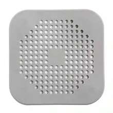 Juego de 4 piezas de atrapadores de drenaje, rejilla de drenaje de ducha cuadrada, atrapador de cabello de silicona con ventosa, filtro de colador de fregadero, tapón de drenaje de bañera/ducha de silicona, tapón de olor de cocina de silicona, herramientas de limpieza de baño