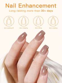 COLOURSMILE 15ml Clear Building Nail Gel Nail Polish For Strengthener Gel Extension Gel Base Coat In A Bottle Soak Off Uv Led Gel Nail Extension - Clear - View 5