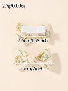 10pcs Solid Color Printed Bow Hair Clips Set, Versatile Baby Hair Accessories For All Seasons