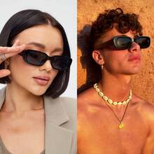 Lentes de Sol Rectangulares Retro 10 Piezas con - 1 - Ver 6