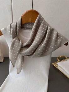 1pc Bandana With Polka Dot Print, Versatile Headband/Headscarf/Neckerchief,Women Scarf For Dress