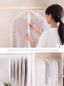 10/5pcs Transparent Garment Dust Bags, 4 Sizes, Suit Bags With Zipper, Dress Covers, Transparent Storage Bags For Clothes - Protect And Organize Your Wardrobe - Clothing Dust Bags - View 4