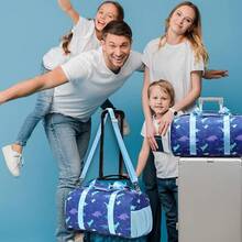 Training Bags - Light Blue - Dinosaur Print - View 3