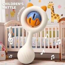 2pcs/Set Baby Rattle Toys: Vibrating Rattle Suitable For 0-3 Years Old Infants, Grip Training Toys, Thanksgiving, Newborn Fun Gift, 2025 Style - 彩色 - 查看 5