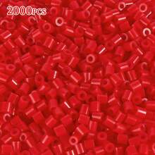 2000/4000 hạt, Bộ hạt cầu chì 5mm, Hạt ủi, Đồ trang sức thủ công DIY xếp hình 3D - đậu đánh vần tự làm - Xem 12