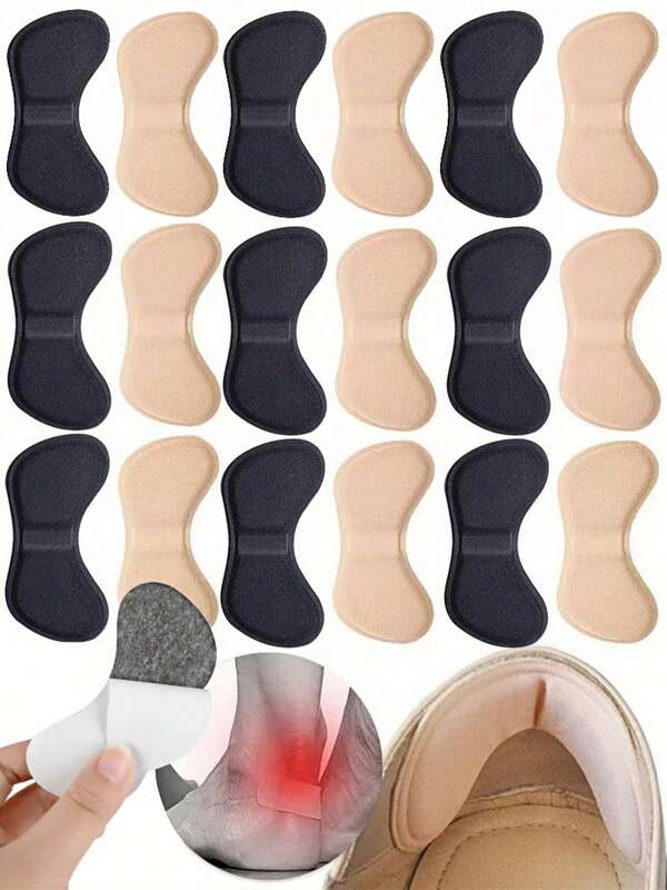 6 pares de plantillas para talones, parches de alivio del dolor, almohadillas de cojín antidesgaste, cuidado de los pies, protector de talón con adhesivo posterior, inserto de plantilla para zapatos