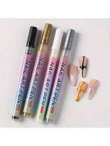 1 支装白色美甲绘图笔涂鸦防水绘画描线记号笔指甲修甲装饰工具 - 彩色 - 查看 10