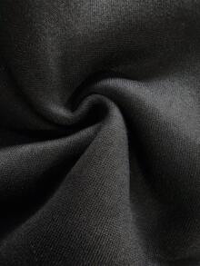 Casual Street Style Letter Printed Long Sleeve Drop Shoulder Hoodie,Sweatshirt