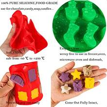 Christmas Silicone Molds Christmas Chocolate Mold Candy Molds For Baking Sweet TreatsCake Xmas Gift Handmade Soap Candles With Shape Of Christmas Tree Santa Head For Christmas Party Home Baking