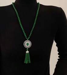 1PC High-End Sweater Chain Autumn Winter Long Elegant Light Luxury Necklace Versatile High-End Feel Women's Jewelry - Dây chuyền bướm pha lê 365 - Xem 5