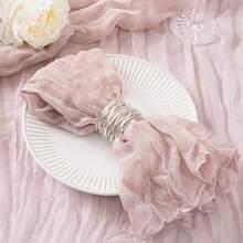 42pcs Christmas Napkins, 17.72x17.72cm Crinkle Soft Fabric Napkins, Suitable For Wedding Party Events Table Decoration Home Decor Christmas Decorations Room Decor Winter