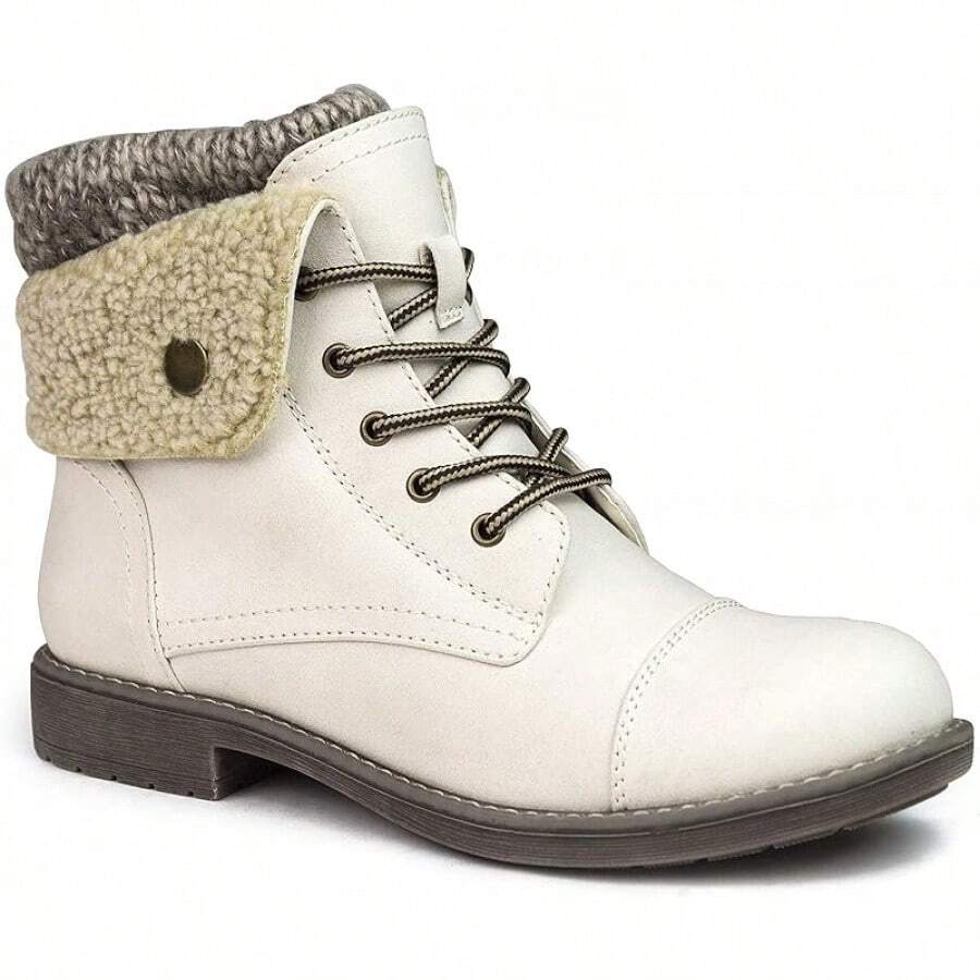 Women's Hiking Style Boot - Duena - Winter White/Burn/Fab/Fleece - View 1