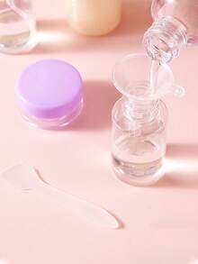 1 Set Transparent Leak-Proof Travel Toiletry Dispenser Bottles, Refillable Lotion Shampoo Cream Liquid Soap Containers, Back To School, Holiday Travel, Business Trip, Camping Dorm Storage Travel Accessories - Pink - View 5