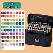 48/60/80/120/168 Colors Dual Tip Art Markers Sketch Pens Brush & Chisel Permanent Marker Pens With Base & Outline Markers Drawing Supplies Kit Perfect For Artist Adults Anime Coloring Sketching Illustrations And Card Making Gift For Christmas New Year Back To School- Refillable