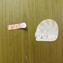 Cute Cat Themed Sticky Notes Designed With Cartoon Animals, Gift Packaging Cat Themed Accessories - Nhiều màu - Xem 7