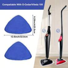 1/2/3pcs New Microfiber Replacement Pads, Multi-Color, Suitable For O-Cedar/ 100 Mops, High Absorbency, Strong Dust Removal, Machine Washable And Reusable, Suitable For Kitchen Floor Tile Cleaning Supplies. Back To School, Halloween, Christmas