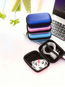 1 pezzo Borsa portatile mini per organizzare, Borsa organizer per cavi di ricarica e telefono cellulare, Portafoglio con cerniera, Organizer per caricabatterie USB, cuffie e hard disk portatile, Custodia per power bank, caricabatterie e cavi, Borsa per elettronica e accessori da viaggio