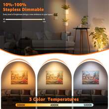 2 件/1 件智能 LED 磁吸壁灯，USB 充电，金属触控，角度可调，LED 聚光灯，3 种照明模式（白光/暖光/中性光），适用于卧室、餐厅、派对、展览、车库、宿舍、艺术装饰、阅读、展示、植物照明、床头灯、生日礼物