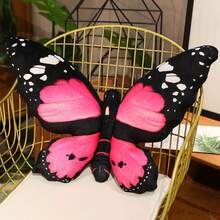 1pc Fabric Butterfly Decorative Throw Pillow, Girls Bedroom Butterfly Cushion, Chair Butterfly Lumbar Pillow - 彩色 - 查看 1